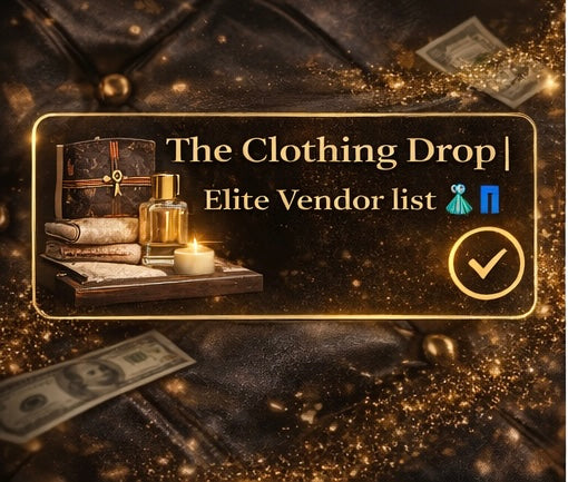 The Clothing Drop| Elite Vendor list 👗👖