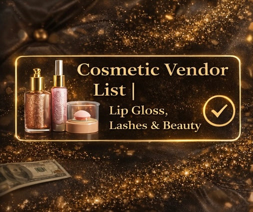 Cosmetic Vendor List | Lip Gloss , Lashes & Beauty